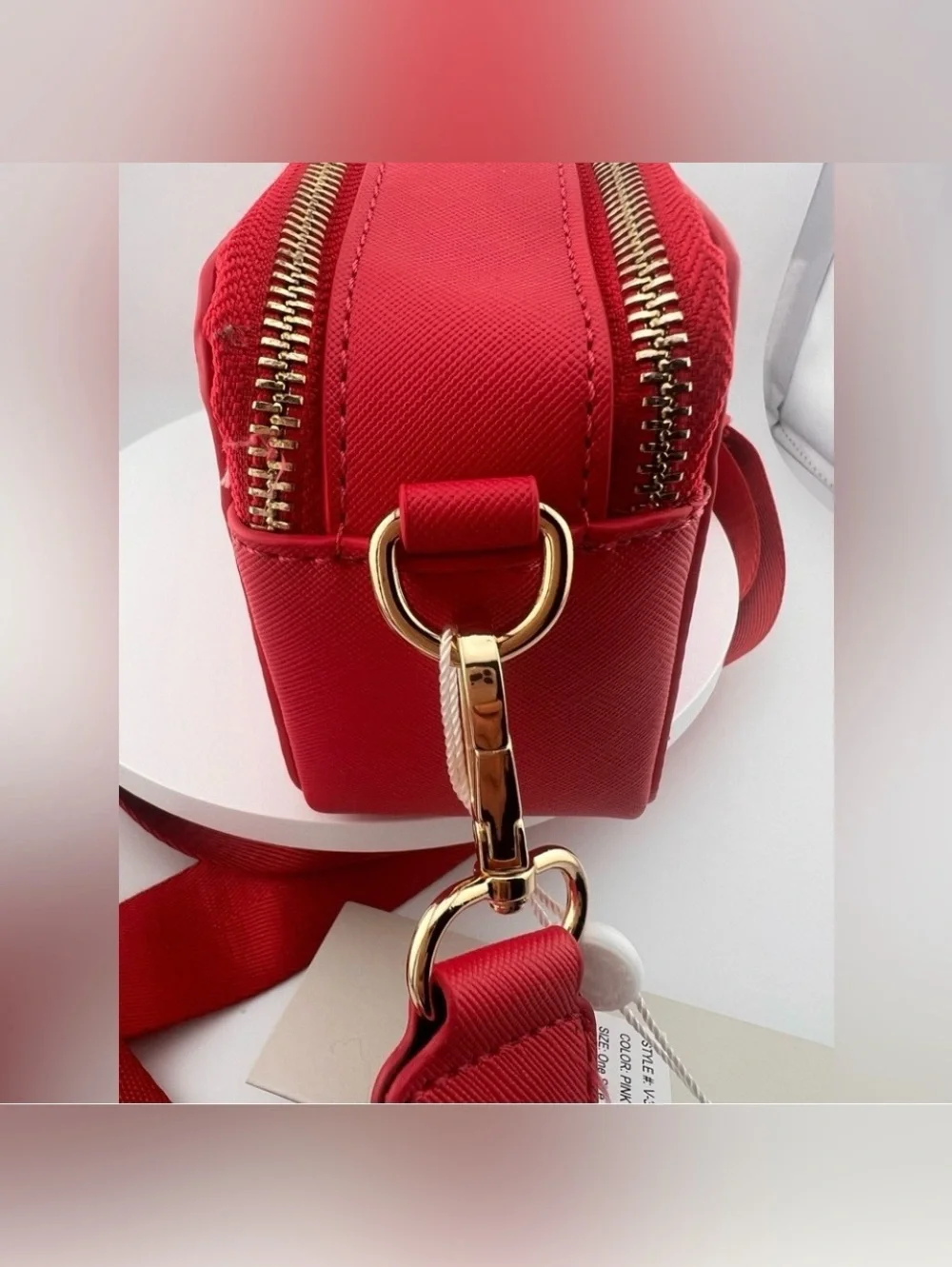 Valentino Orlandi Pink Studded Crossbody Bag